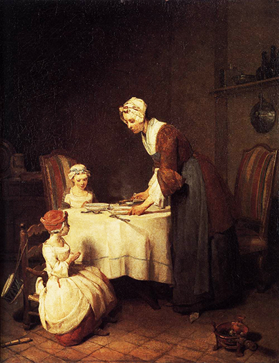 Saying Grace Jean-Baptiste-Simeon Chardin